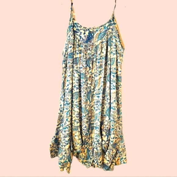 KARMA Hwy *3 Prints Avail* Teal Babydoll Mini Fluffer Dress OS NWT - Picture 6 of 8